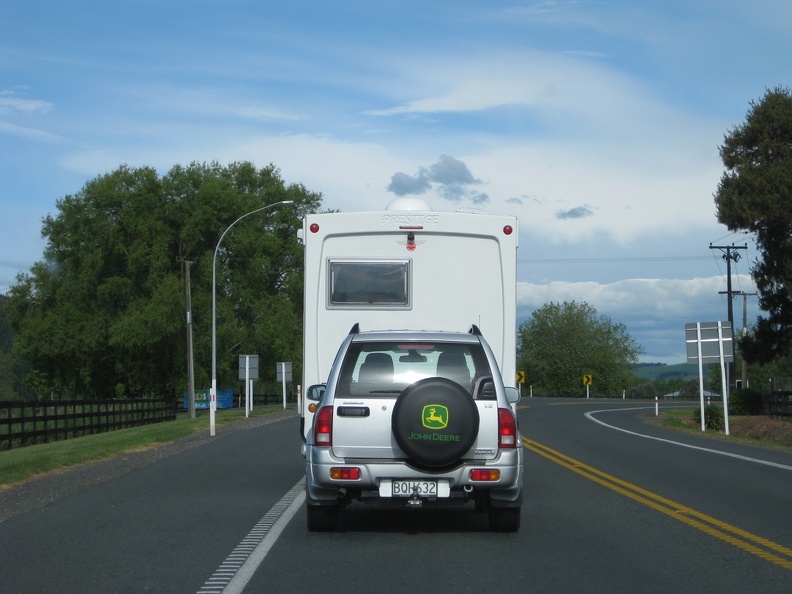 John Deere fan on the drive down to Rotorua1